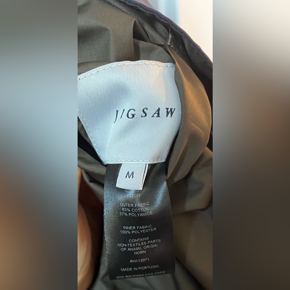 Jigsaw Women Classic Windbreaker Jacket Reversible Blue and Green colors sz M - Picture 11 of 12